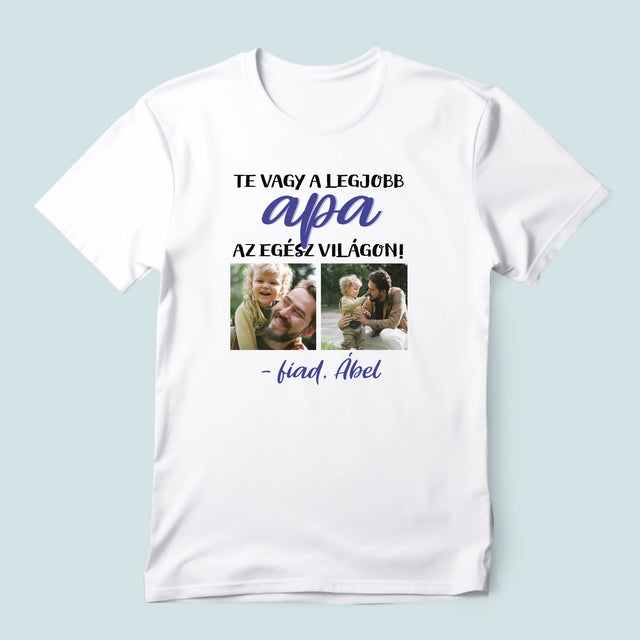 Fotókollázs: Apu - Férfi Póló