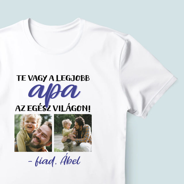 Fotókollázs: Apu - Férfi Póló