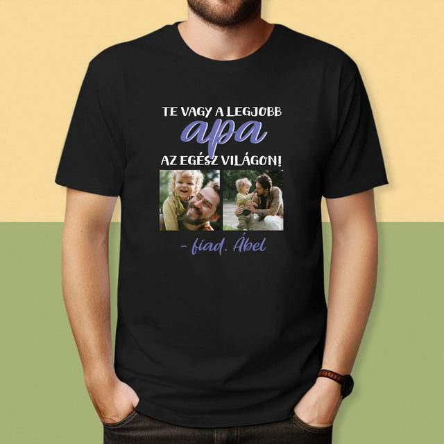 Fotókollázs: Apu - Férfi Póló