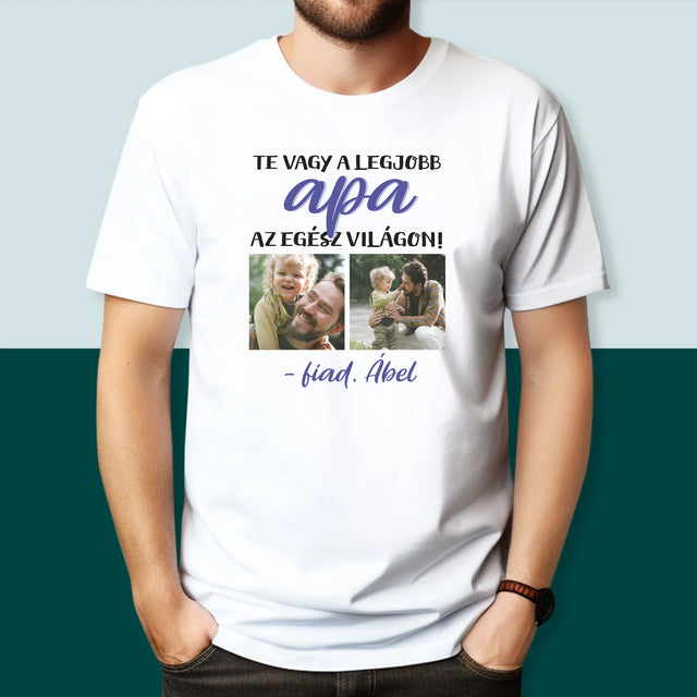 Fotókollázs: Apu - Férfi Póló