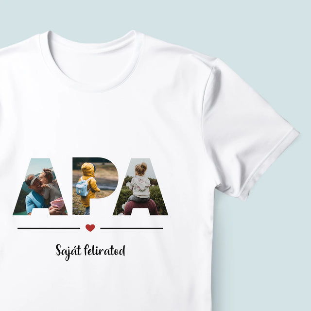 Szó Fotókból: Apa A Fényképeidből - Férfi Póló