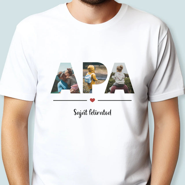Szó Fotókból: Apa A Fényképeidből - Férfi Póló