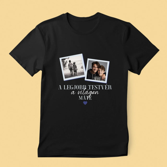Fotókollázs: A Legjobb Fiútestvér A Világon - Férfi Póló