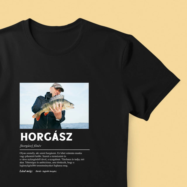 Fotó És Felirat: Halász, Fogalom - Férfi Póló