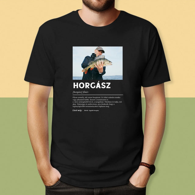 Fotó És Felirat: Halász, Fogalom - Férfi Póló