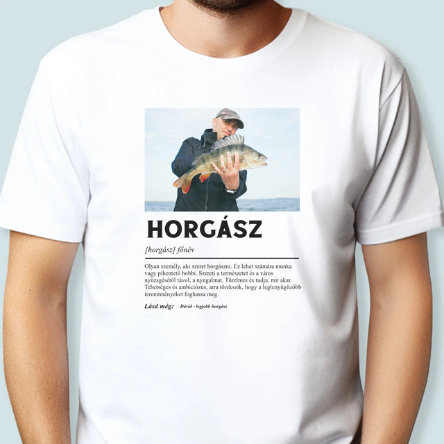 Fotó És Felirat: Halász, Fogalom - Férfi Póló