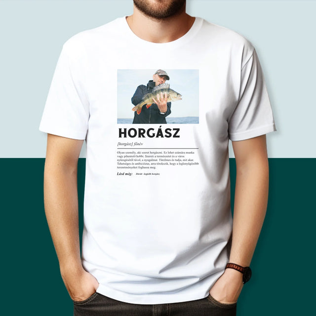 Fotó És Felirat: Halász, Fogalom - Férfi Póló