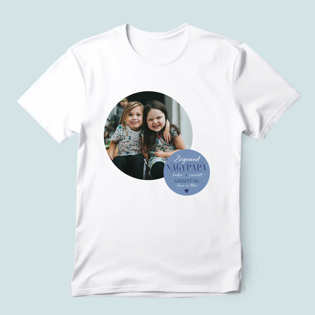 Fotókollázs: Szeretett Nagypapa - Férfi Póló