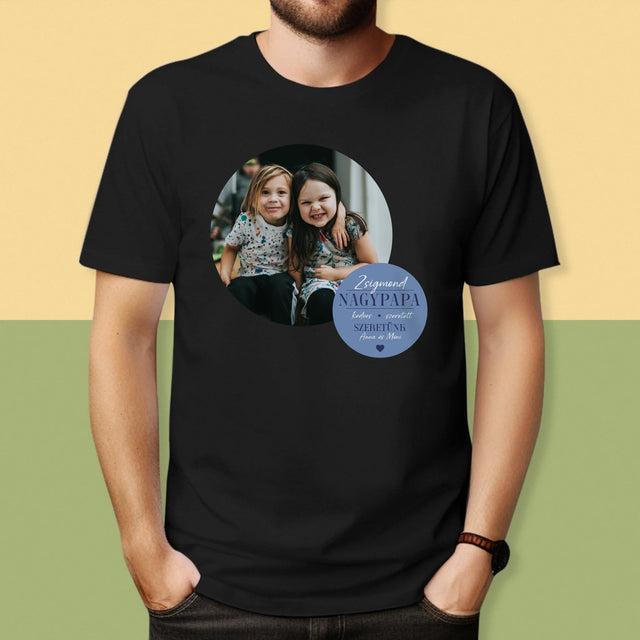 Fotókollázs: Szeretett Nagypapa - Férfi Póló