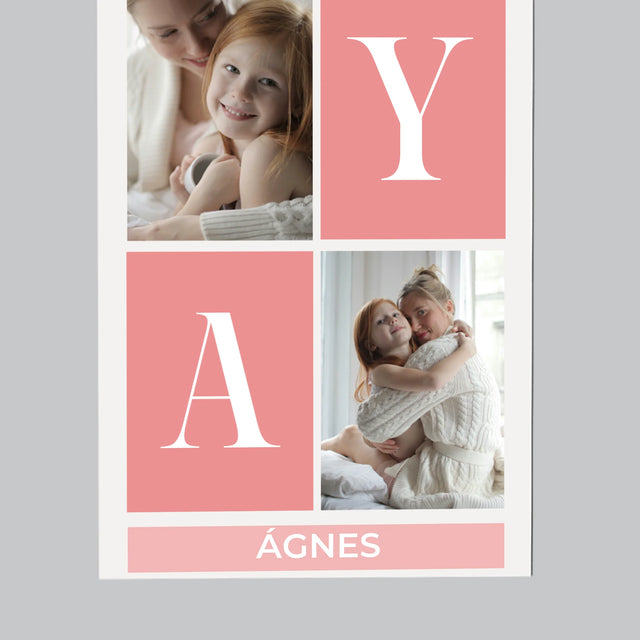 Fotókollázs: A Legjobb Anya Kollázs - Hűtőmágnes