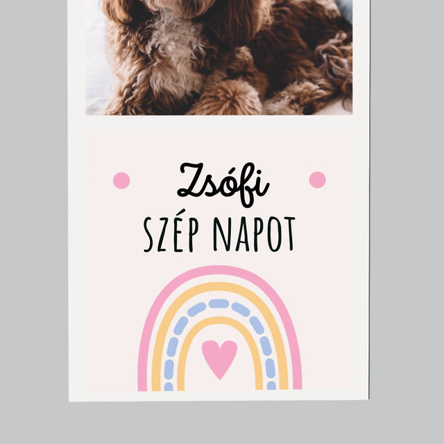 Fotókollázs: Szép Napot - Hűtőmágnes