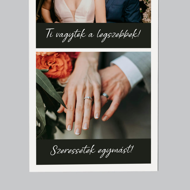 Fotó És Felirat: Házassági Fotók - Hűtőmágnes