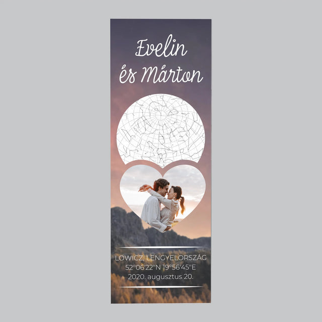 Csillagtérkép: Szerelmes Pár A Hegyekben - Hűtőmágnes