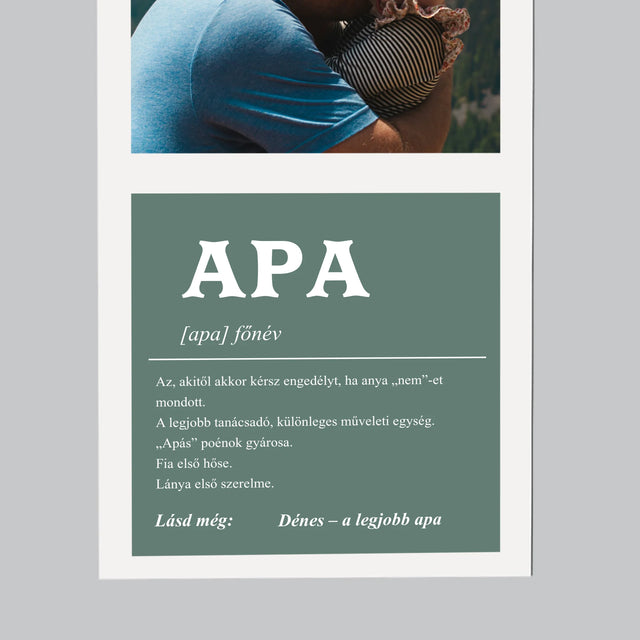 Fotó És Felirat: Apa Definíciója - Hűtőmágnes