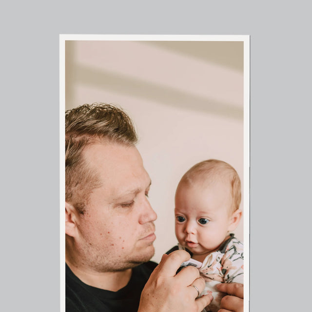 Fotó és felirat: Első Apák napja - Hűtőmágnes | HU