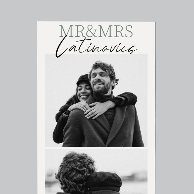 Fotókollázs: Mr&Mrs Esküvői - Hűtőmágnes