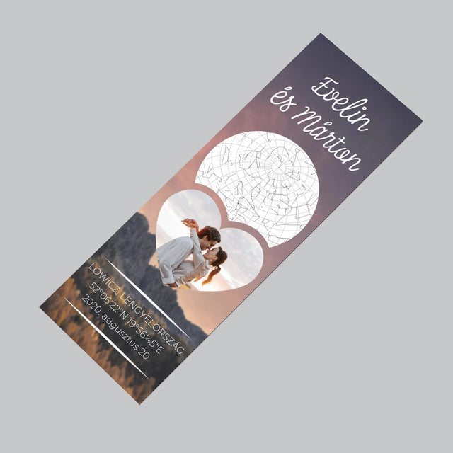 Csillagtérkép: Szerelmes Pár A Hegyekben - Hűtőmágnes