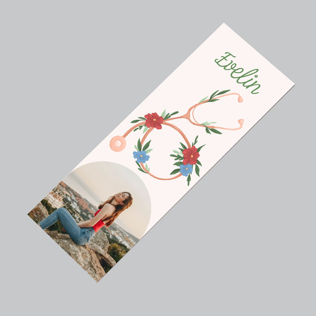 Fotó És Felirat: Sztetoszkóp Virágok - Hűtőmágnes