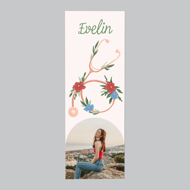 Fotó És Felirat: Sztetoszkóp Virágok - Hűtőmágnes