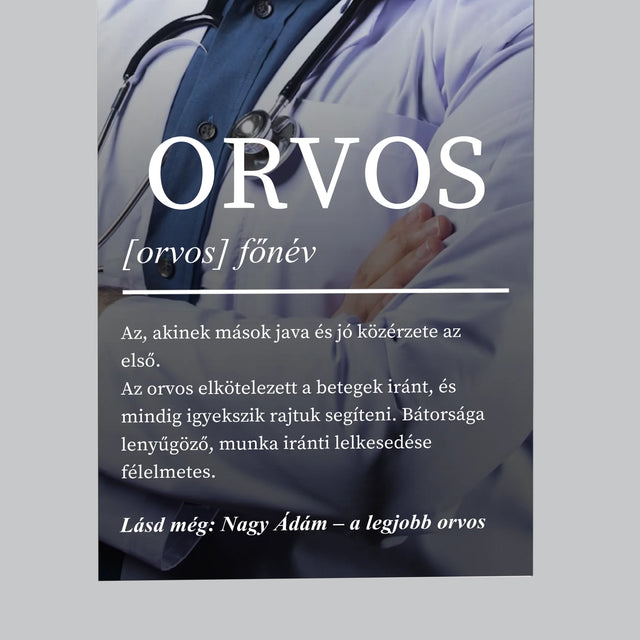Fotó És Felirat: Orvos Definíciója - Hűtőmágnes