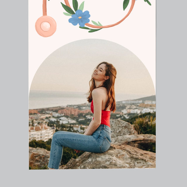 Fotó És Felirat: Sztetoszkóp Virágok - Hűtőmágnes