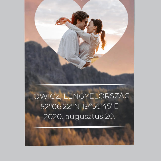 Csillagtérkép: Szerelmes Pár A Hegyekben - Hűtőmágnes