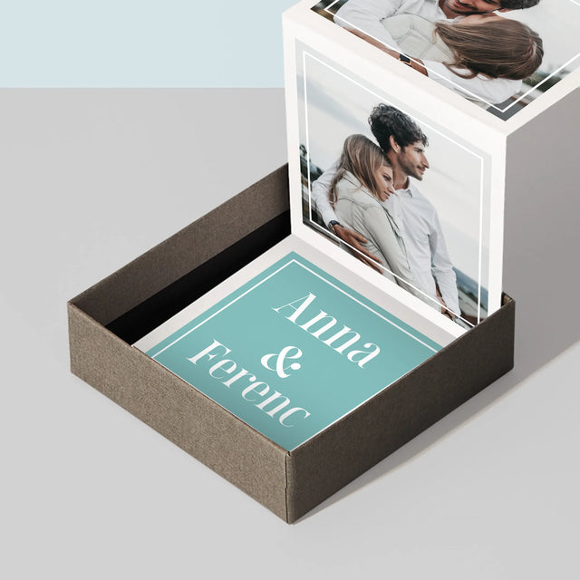 Fotókollázs: Pár, Nevek - Harmonika Fotókészlet