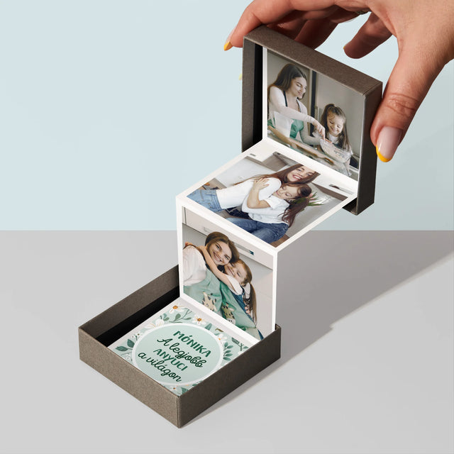 Fotókollázs: A Legjobb Anyuci, Virágok - Harmonika Fotókészlet