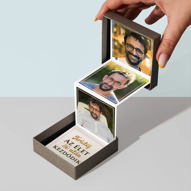 Fotókollázs: Az Élet 50 Után Kezdődik - Harmonika Fotókészlet