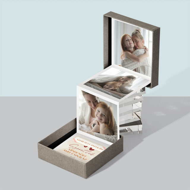 Fotókollázs: Szeretlek Téged Anyu - Harmonika Fotókészlet