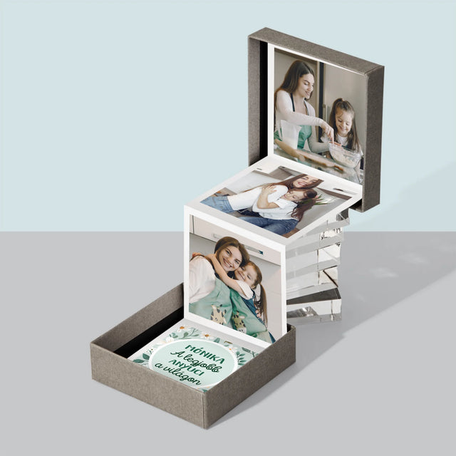 Fotókollázs: A Legjobb Anyuci, Virágok - Harmonika Fotókészlet