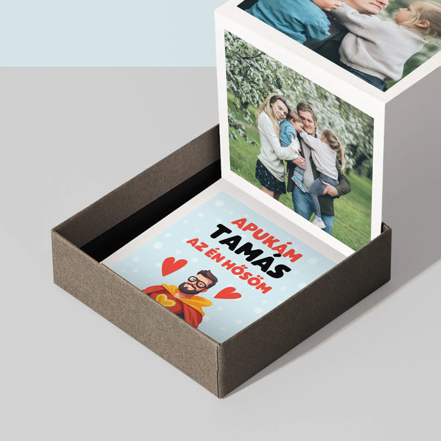 Fotókollázs: Apu Az Én Hősöm - Harmonika Fotókészlet