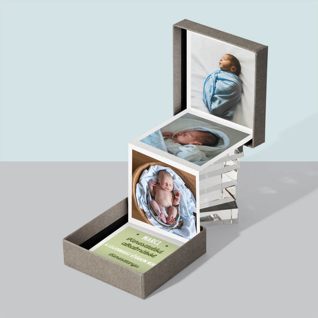 Fotókollázs: Keresztelő Alkalmából - Harmonika Fotókészlet