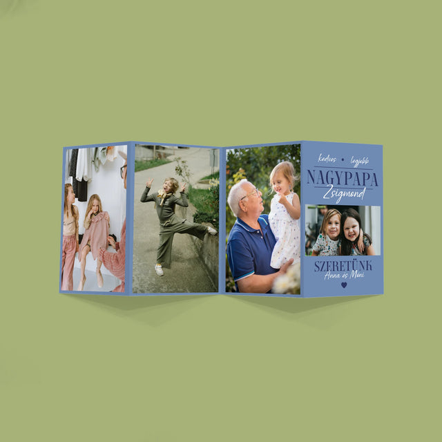 Fotókollázs: Szeretett Nagypapa - Nagy Harmonika Fotókészlet