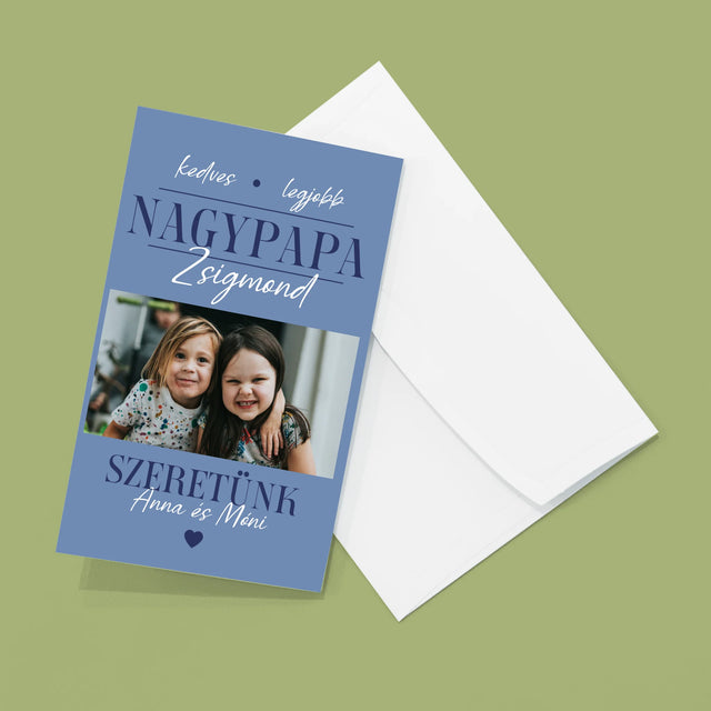 Fotókollázs: Szeretett Nagypapa - Nagy Harmonika Fotókészlet