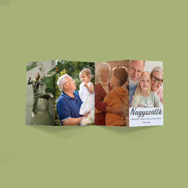 Fotókollázs: Szretett Nagyszülők - Nagy Harmonika Fotókészlet