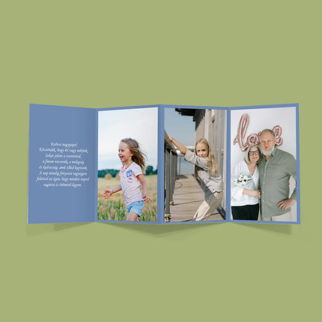 Fotókollázs: Szeretett Nagypapa - Nagy Harmonika Fotókészlet