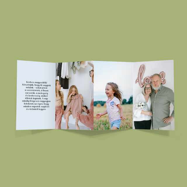 Fotókollázs: Szretett Nagyszülők - Nagy Harmonika Fotókészlet