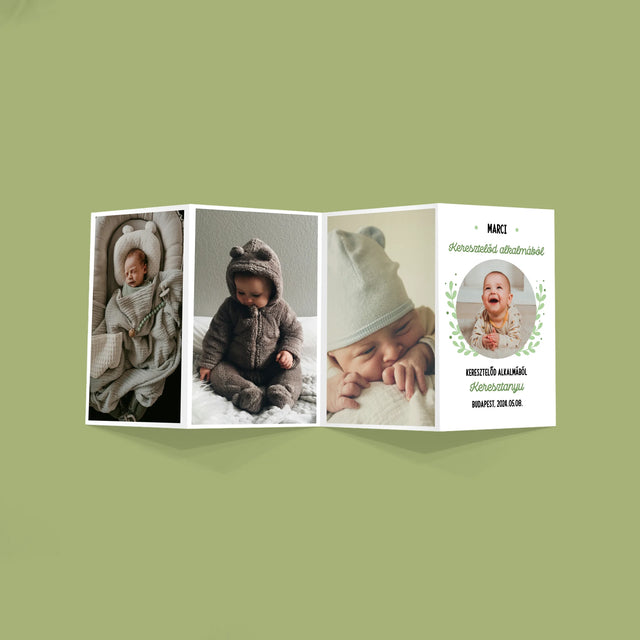 Fotó És Felirat: Keresztelő Alkalmából - Nagy Harmonika Fotókészlet