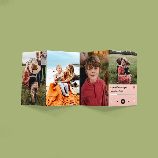 Fotó És Felirat: Szeretünk Anyu - Nagy Harmonika Fotókészlet