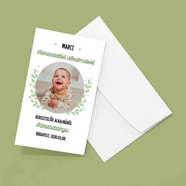 Fotó És Felirat: Keresztelő Alkalmából - Nagy Harmonika Fotókészlet