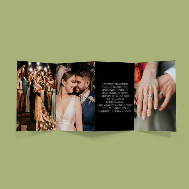 Fotó És Felirat: Esküvői Fotó Jókívánságok - Nagy Harmonika Fotókészlet
