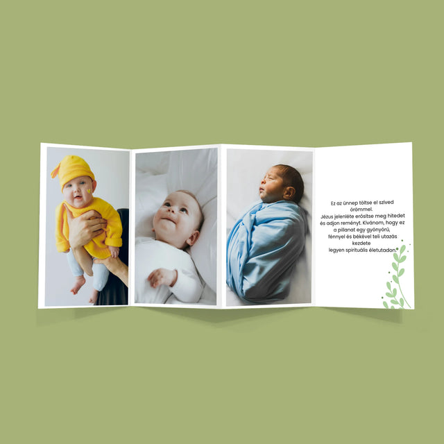 Fotó És Felirat: Keresztelő Alkalmából - Nagy Harmonika Fotókészlet