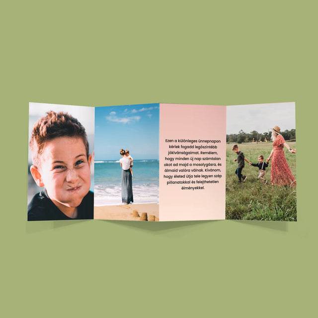 Fotó És Felirat: Szeretünk Anyu - Nagy Harmonika Fotókészlet