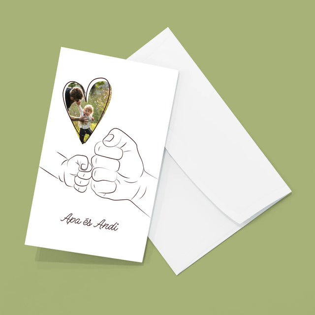 Fotó és felirat: Első Apák napja - Nagyméretű fotóharmonika | HU