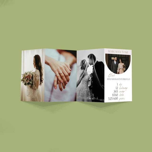 Fotó És Felirat: Első Házassági Évforduló - Nagy Harmonika Fotókészlet