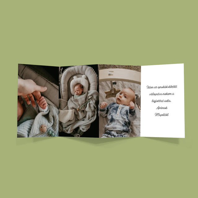 Fotó és felirat: Első Apák napja - Nagyméretű fotóharmonika | HU