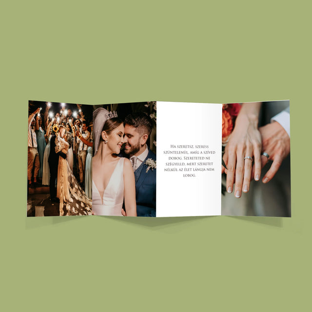 Fotó És Felirat: Első Házassági Évforduló - Nagy Harmonika Fotókészlet