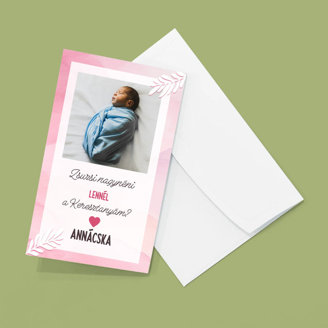 Fotókollázs: Keresztanya Felkérő - Nagy Harmonika Fotókészlet