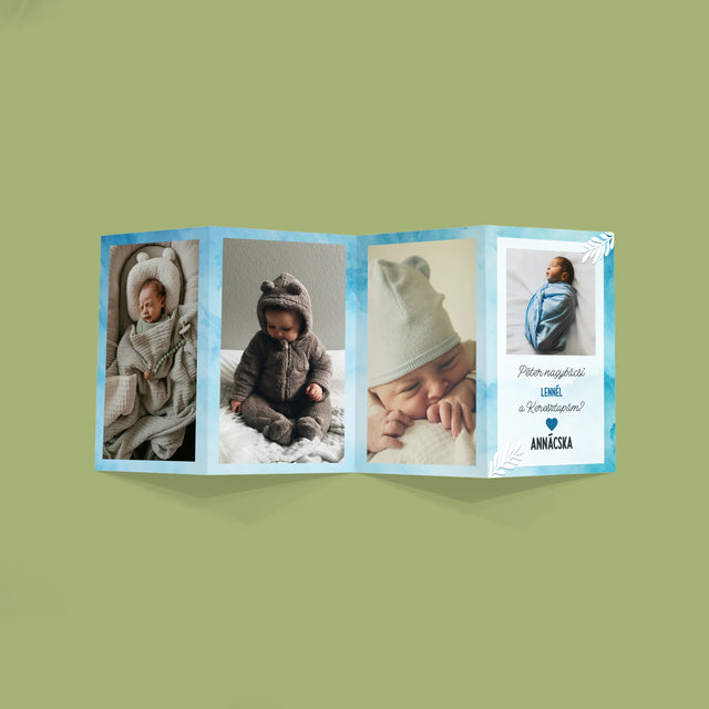 Fotókollázs: Keresztapa Felkérő - Nagy Harmonika Fotókészlet